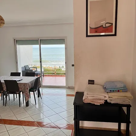 Splendid Beachfront Villa In Sidi Bouzid Beach With Pool Douar Ourlali Exterior photo