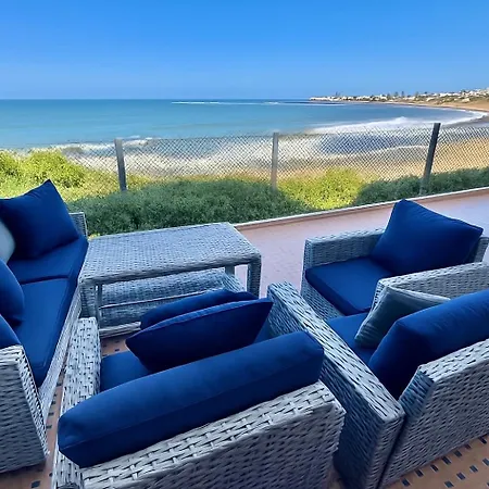 Splendid Beachfront Villa In Sidi Bouzid Beach With Pool Douar Ourlali Exterior photo