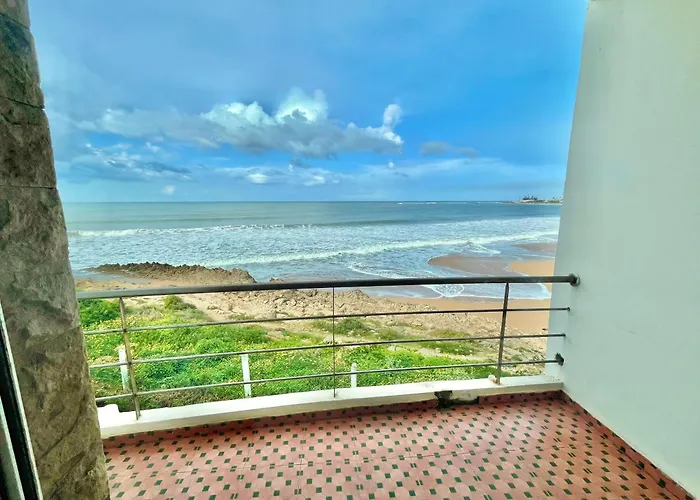 Splendid Beachfront Villa In Sidi Bouzid Beach With Pool