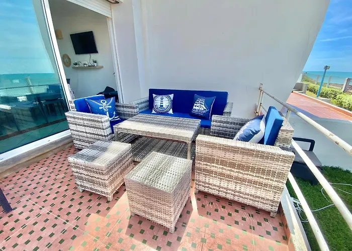 Splendid Beachfront Villa In Sidi Bouzid Beach With Pool