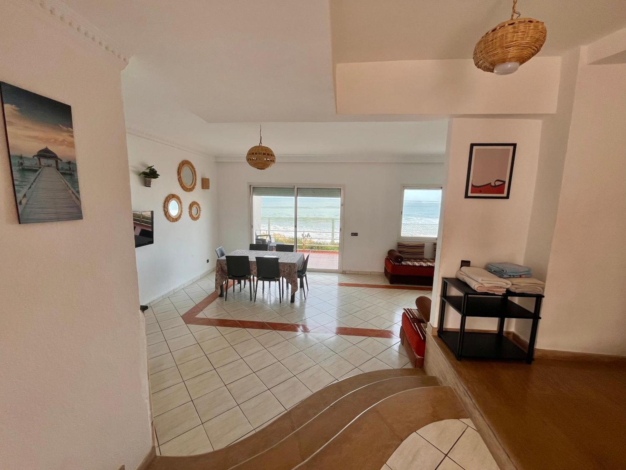 Villa Splendid Beachfront In Sidi Bouzid With Pool Douar Ourlali